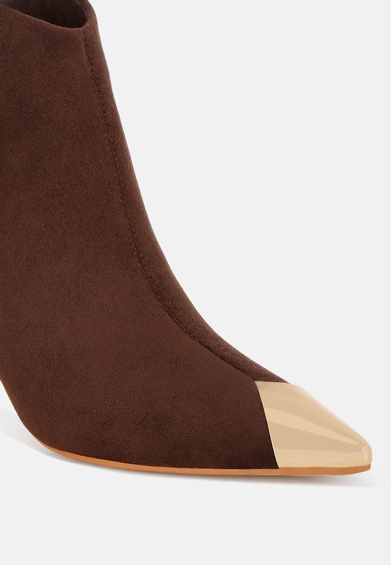 Faniyah Metallic Cap Toe Stiletto Bootsk#color_brown-suede