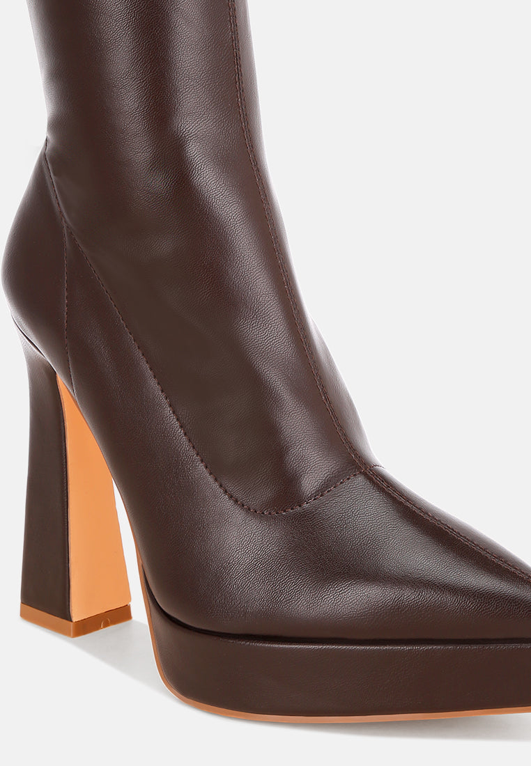 Orsila High Spool Heel Boots#color_brown-smooth