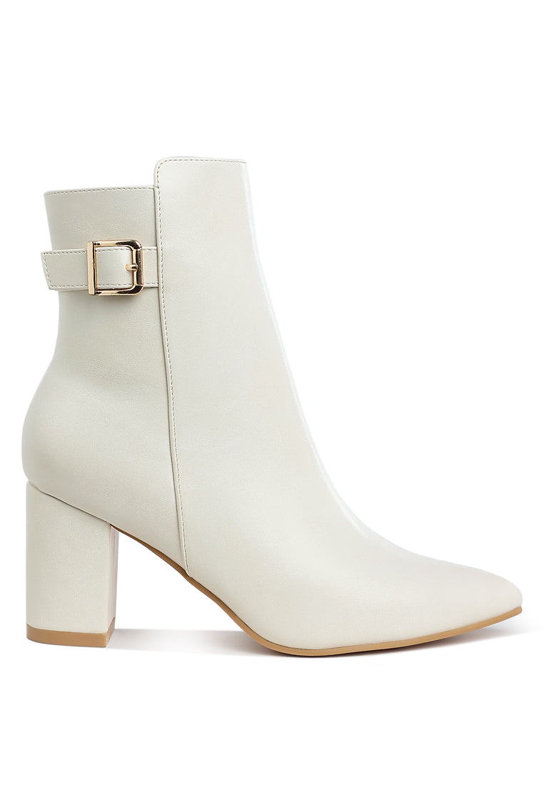 belt detail block heel boots by ruw#color_offwhite
