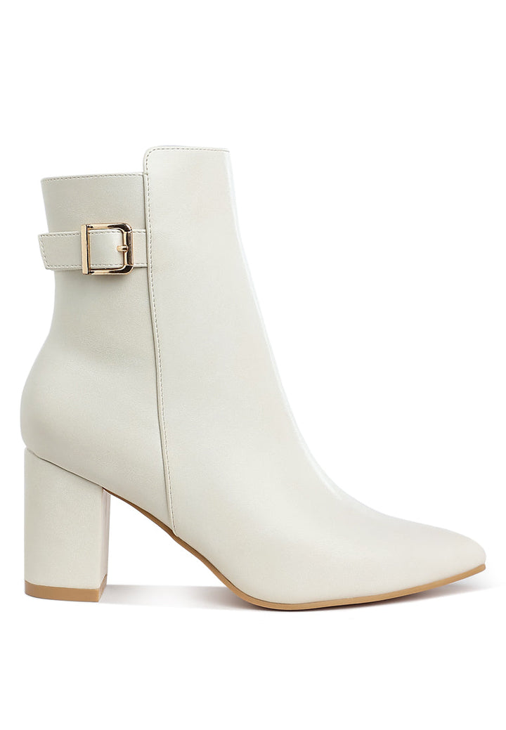belt detail block heel boots by ruw#color_offwhite
