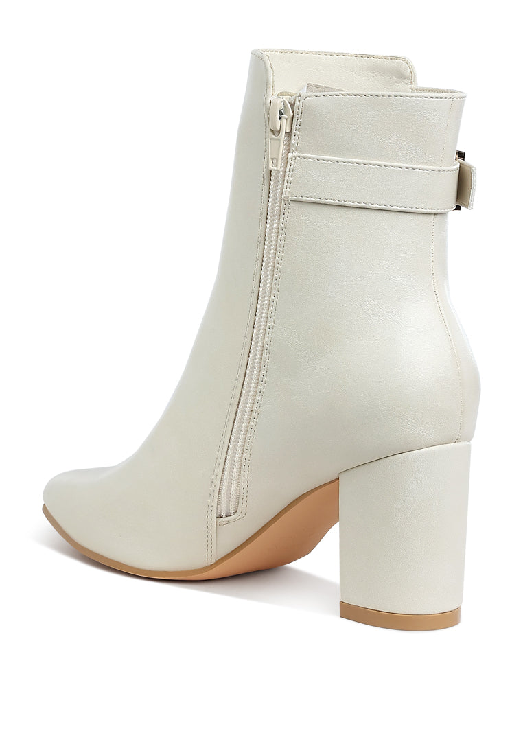 belt detail block heel boots by ruw#color_offwhite