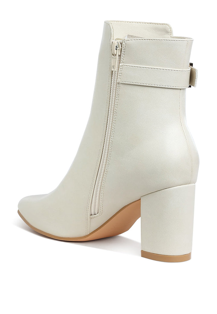 belt detail block heel boots by ruw#color_offwhite