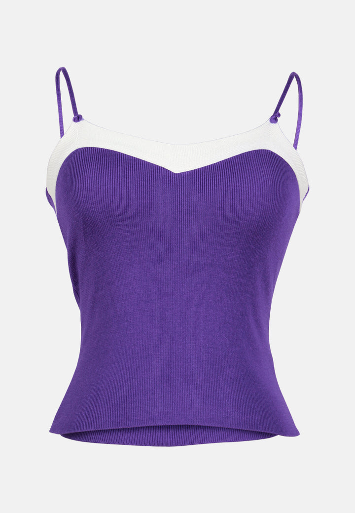 spaghetti knitted top#color_lavender