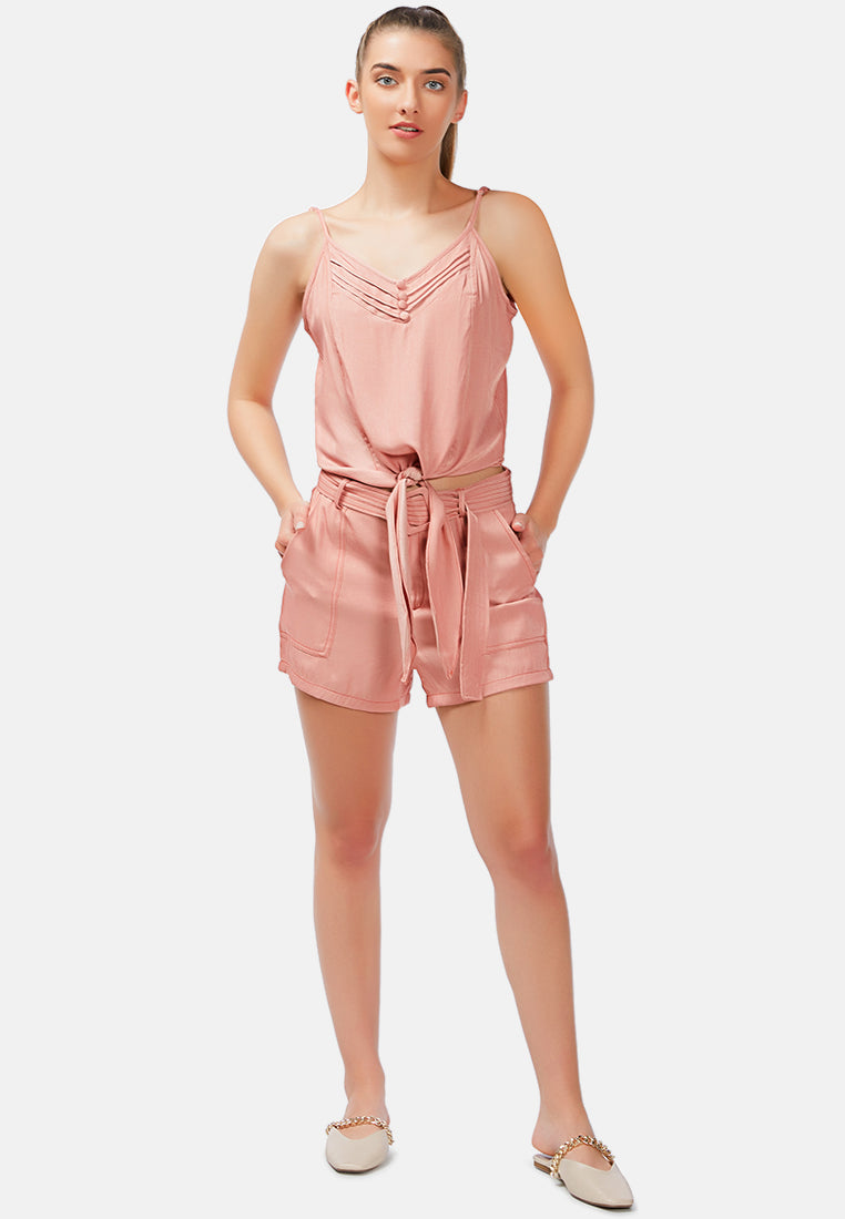 shorts in contrast seam#color_blush