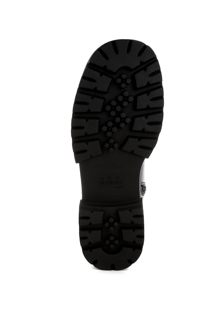 buckle belt ankle boots by ruw#color_black