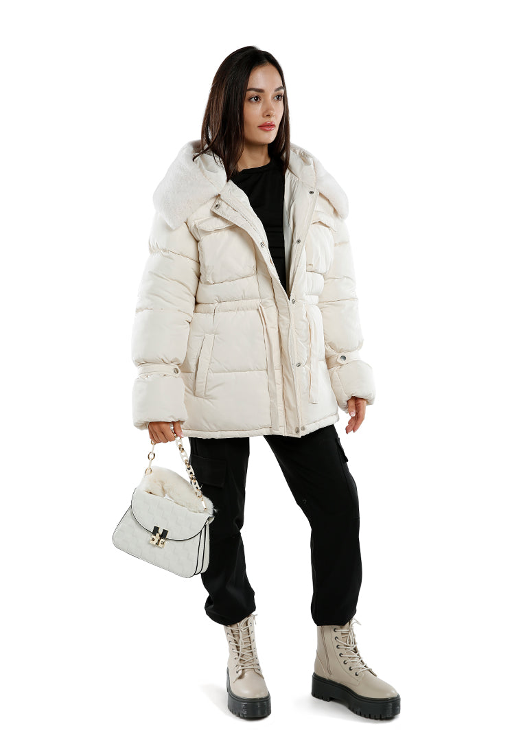 long puffer jacket hoodie by ruw#color_white