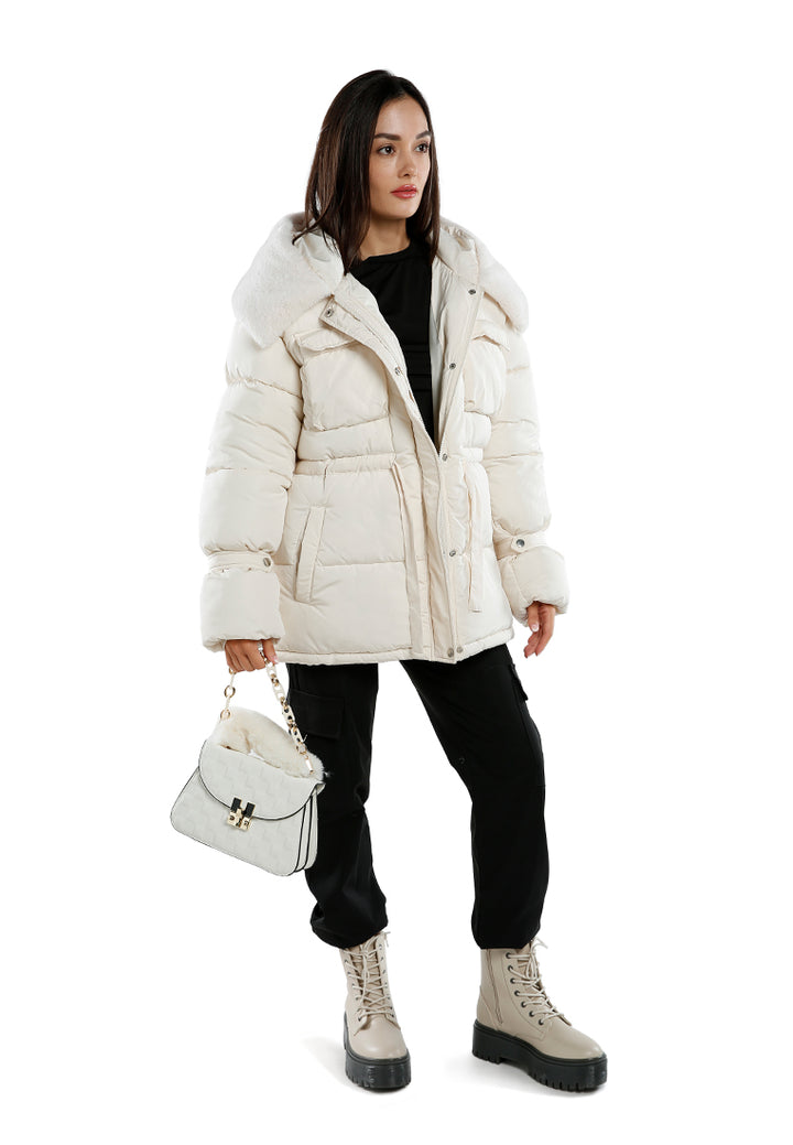 long puffer jacket hoodie by ruw#color_white