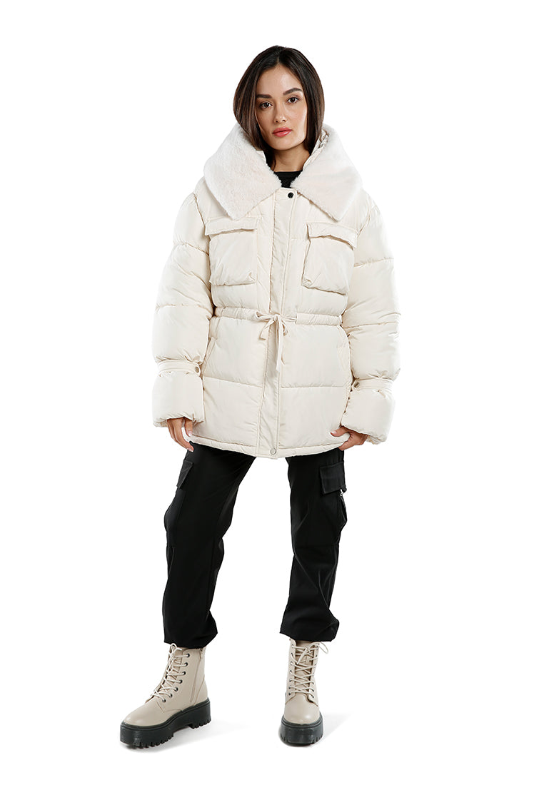 long puffer jacket hoodie by ruw#color_white