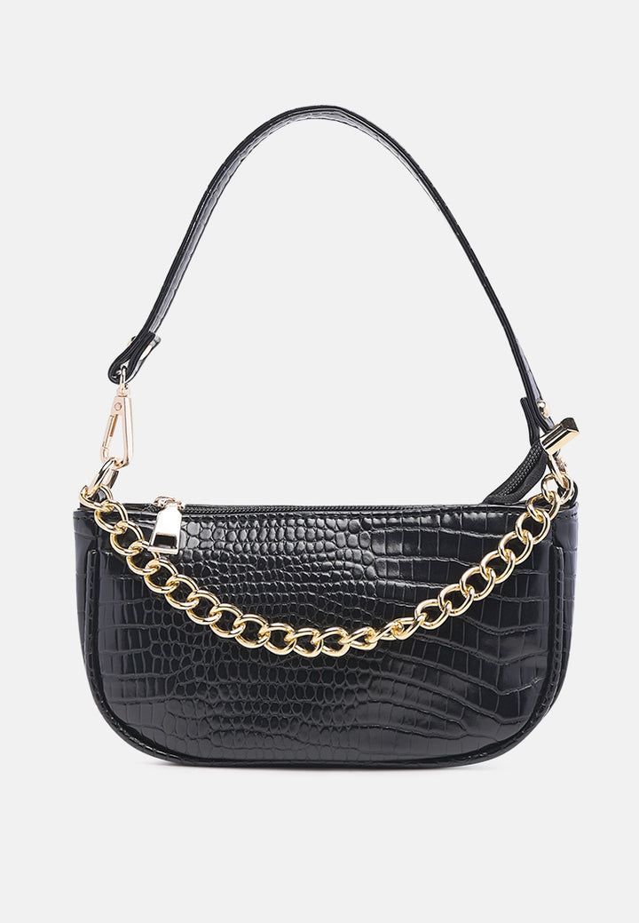 croc sling bag#color_black