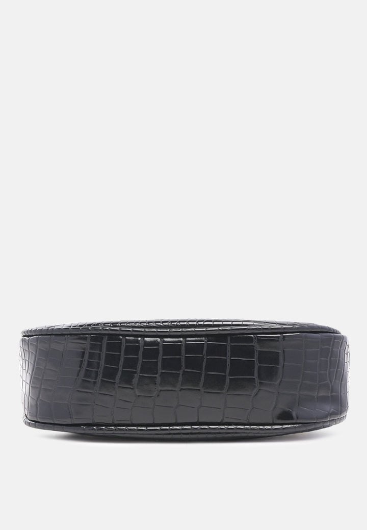 croc sling bag#color_black