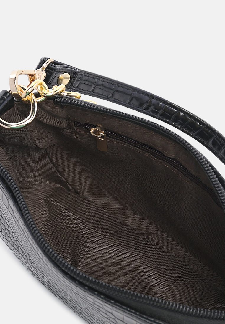 croc sling bag#color_black