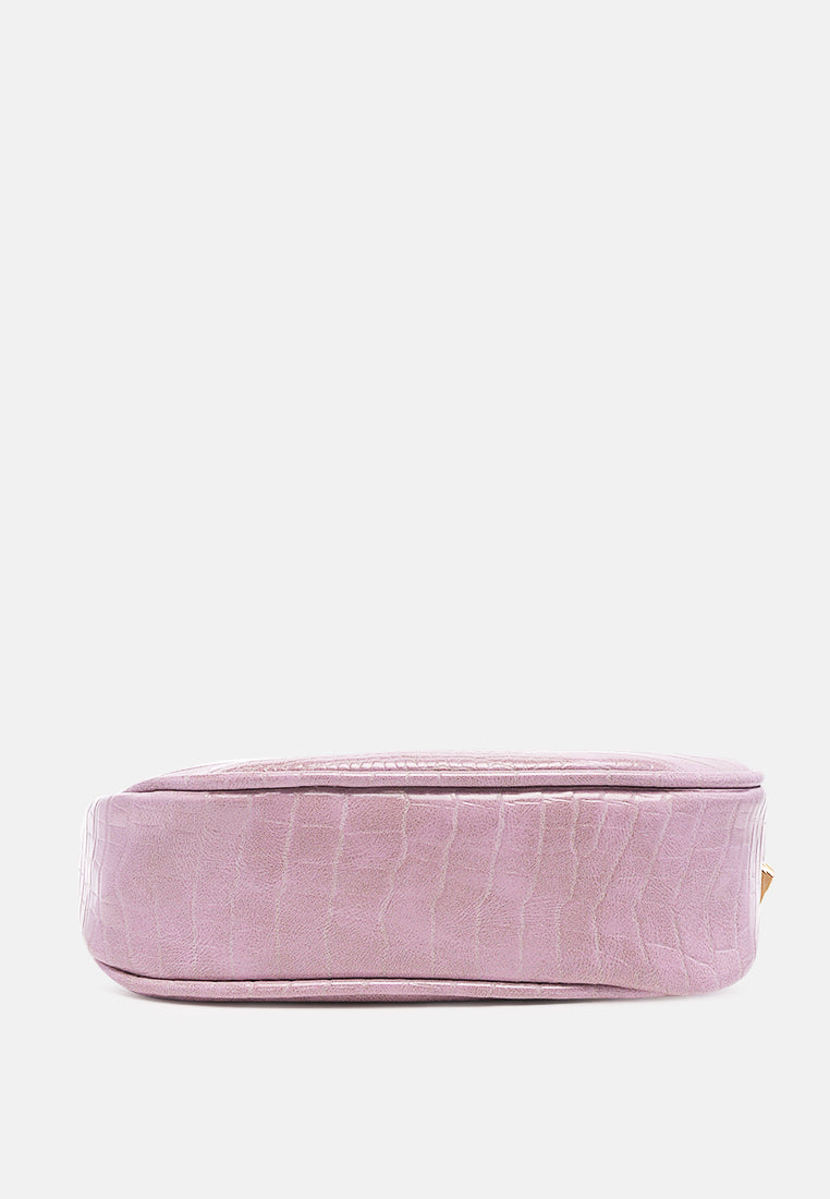 croc sling bag#color_purple