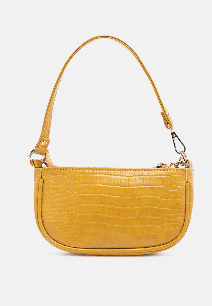 croc sling bag#color_yellow