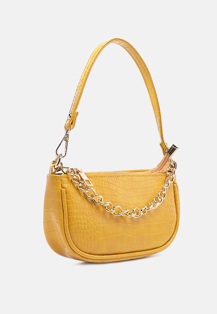 croc sling bag#color_yellow