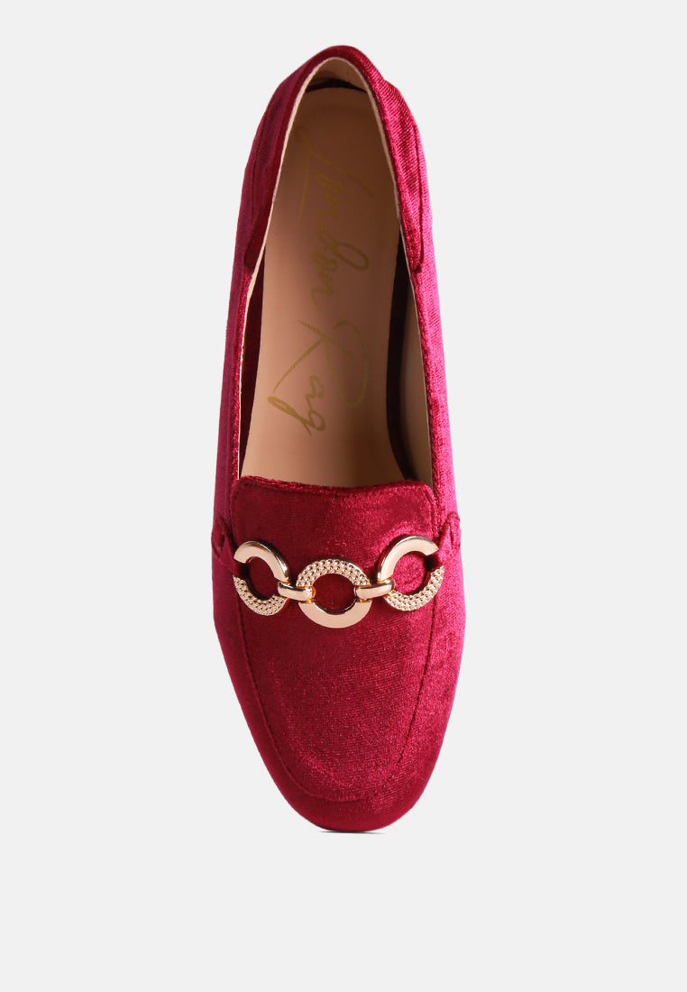 wibele croc textured metal show detail loafers by ruw#color_burgundy