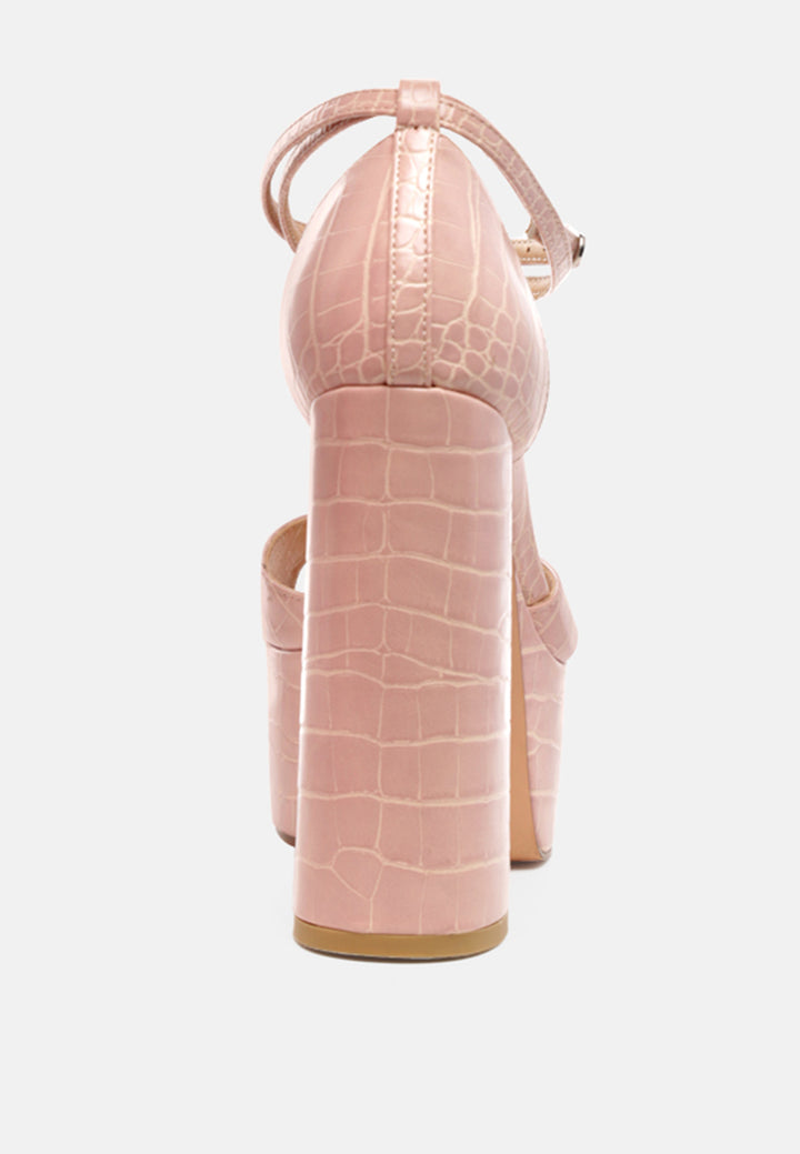 alice croc platform heeled sandals by ruw#color_blush