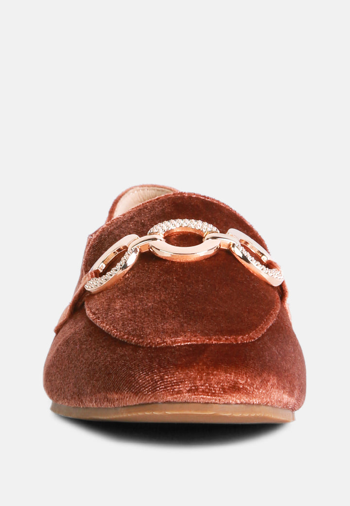 wibele croc textured metal show detail loafers by ruw#color_brown