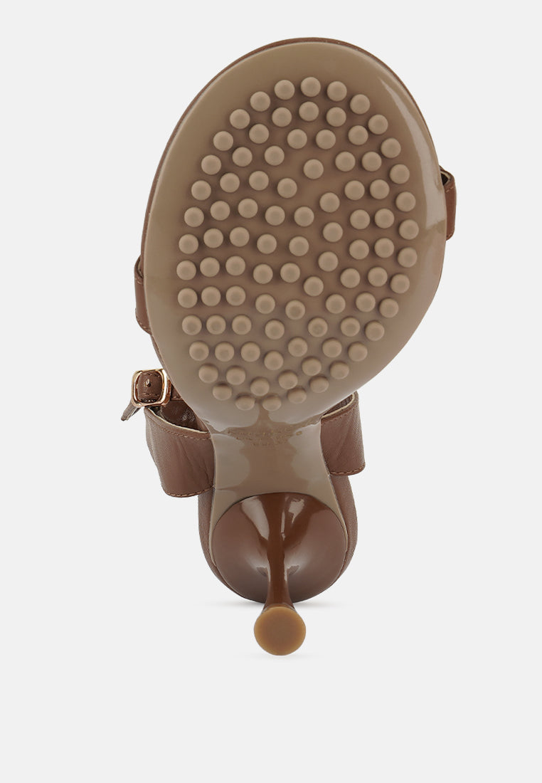 daenerys mid heeled sandals by ruw#color_mocca