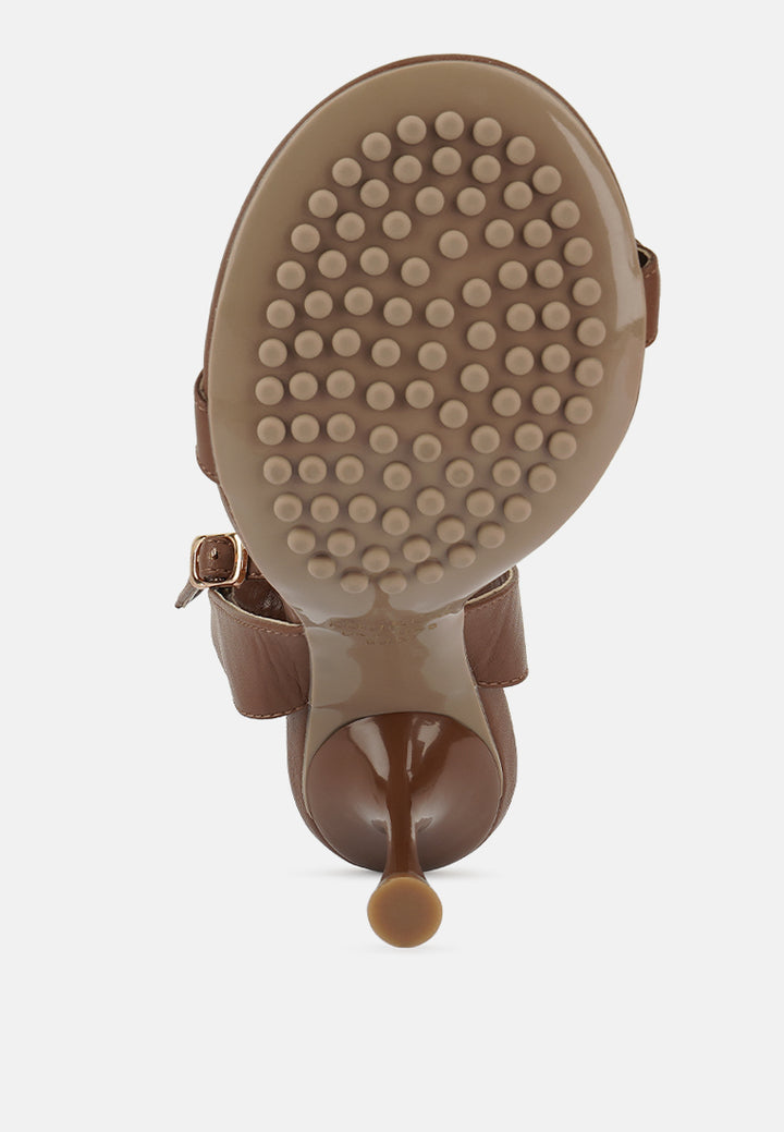 daenerys mid heeled sandals by ruw#color_mocca