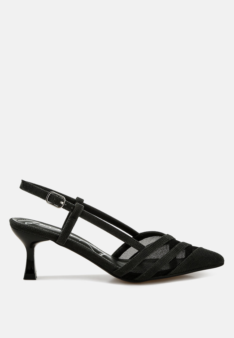 kitten heel slingback sandals by  ruw#color_black