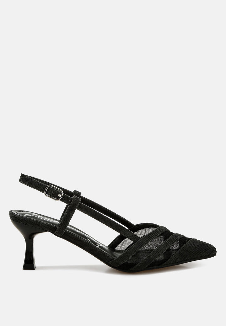 kitten heel slingback sandals by  ruw#color_black