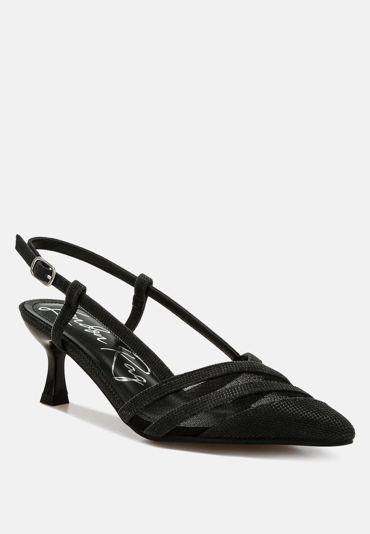 kitten heel slingback sandals by  ruw#color_black