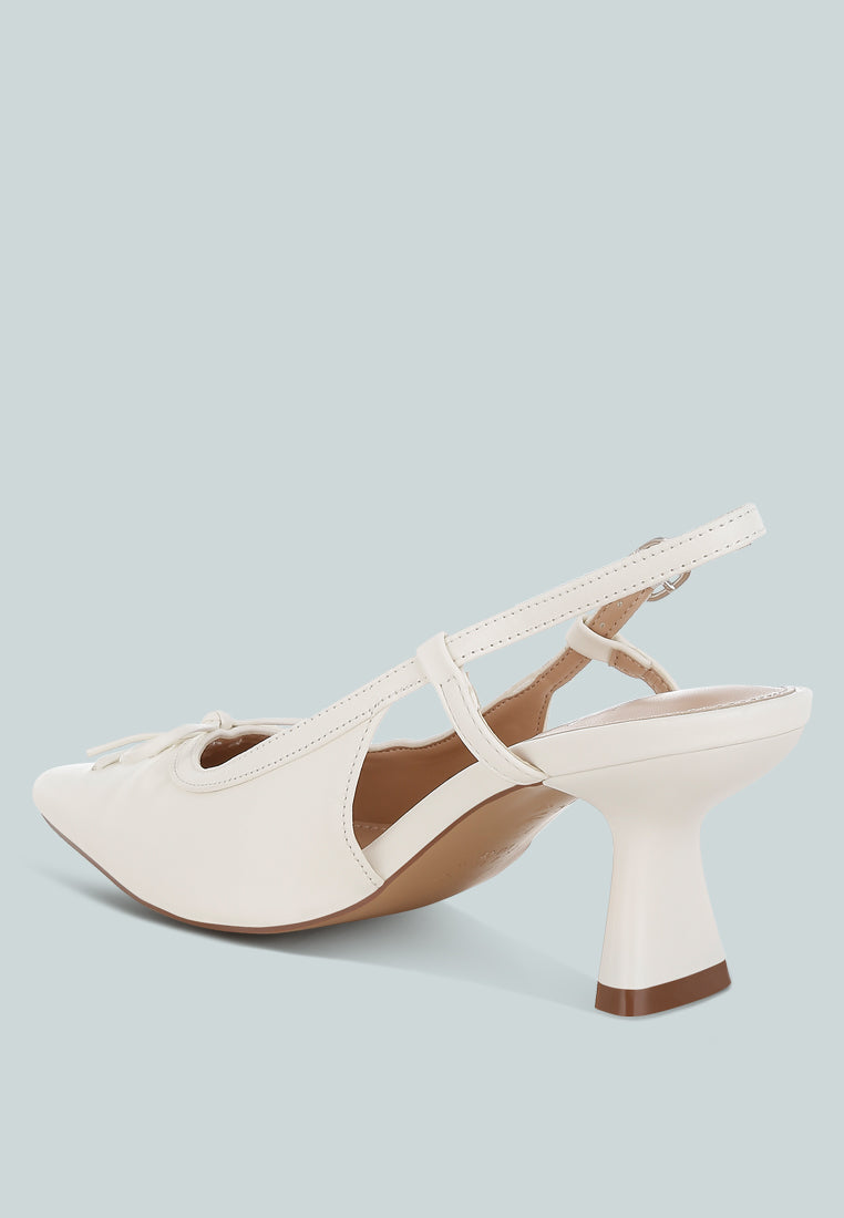 kitten heel pointy slingbacks by ruw#color_white