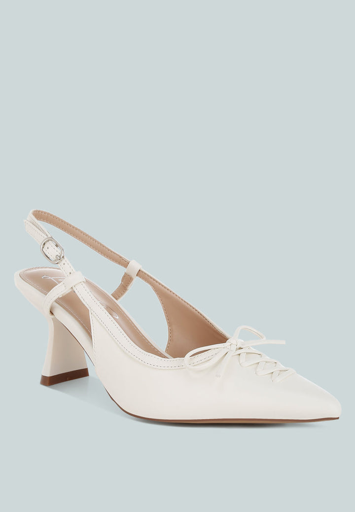 kitten heel pointy slingbacks by ruw#color_white