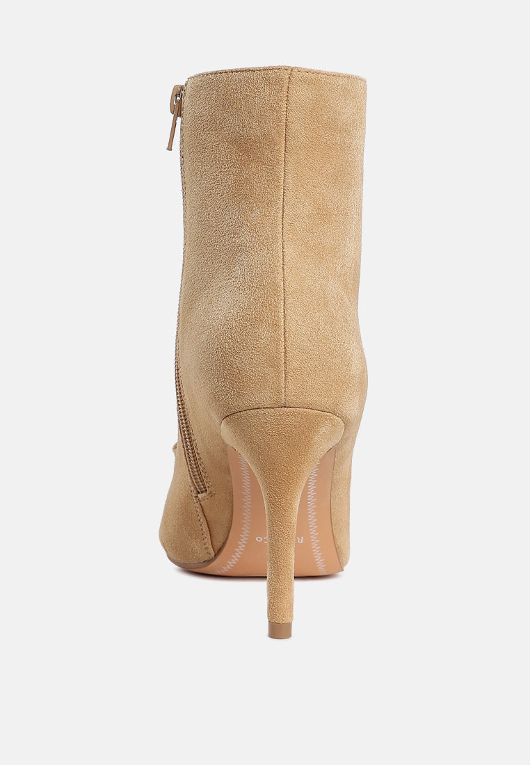 bow detail ankle boots by ruw#color_beige