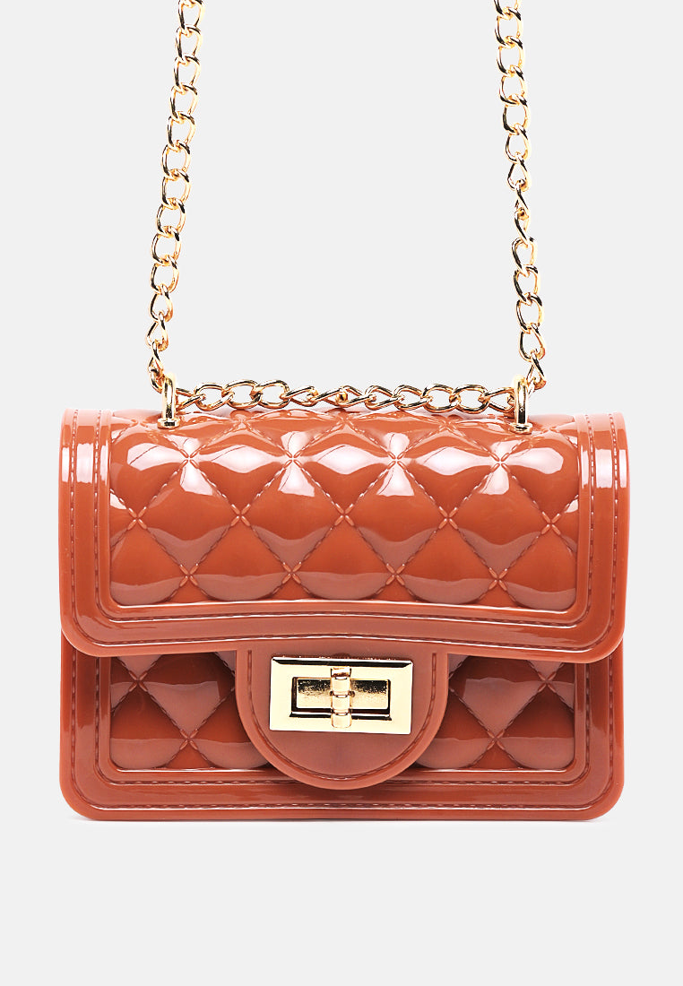 quilted sling bag#color_dark-pink