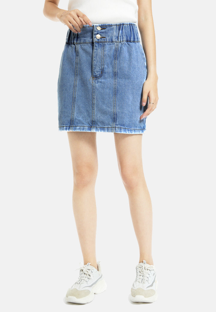 denim mini skirt#color_light-blue