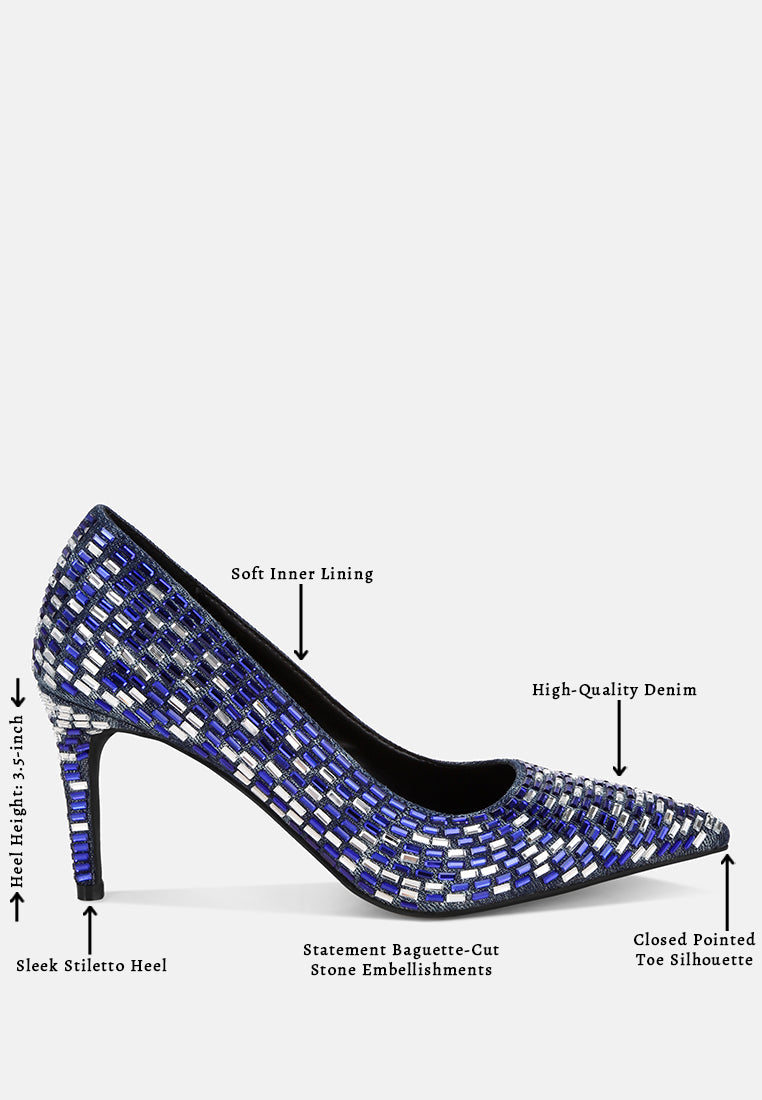 elodie rhinestones embellished pump heels#color_denim