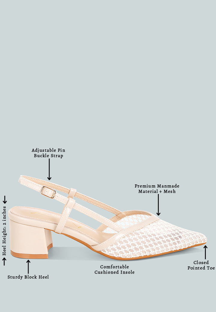 Minelli Sheer Slingback Pumps#color_white