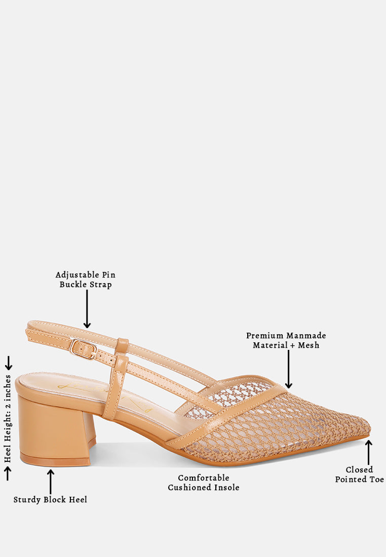 Minelli Sheer Slingback Pumps#color_tan