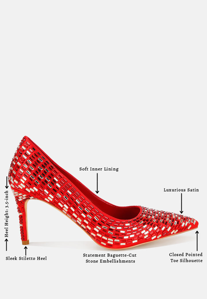 elodie rhinestones embellished pump heels#color_red-satin
