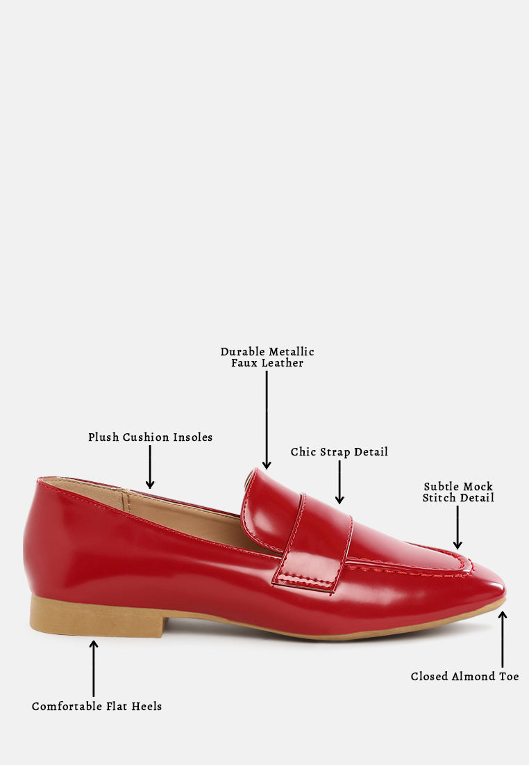 flat heel loafers by ruw#color_dark-red