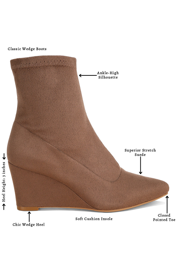 stretchable wedge boots#color_taupe-suede