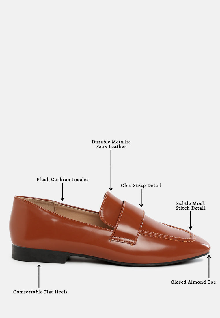 flat heel loafers by ruw#color_brown