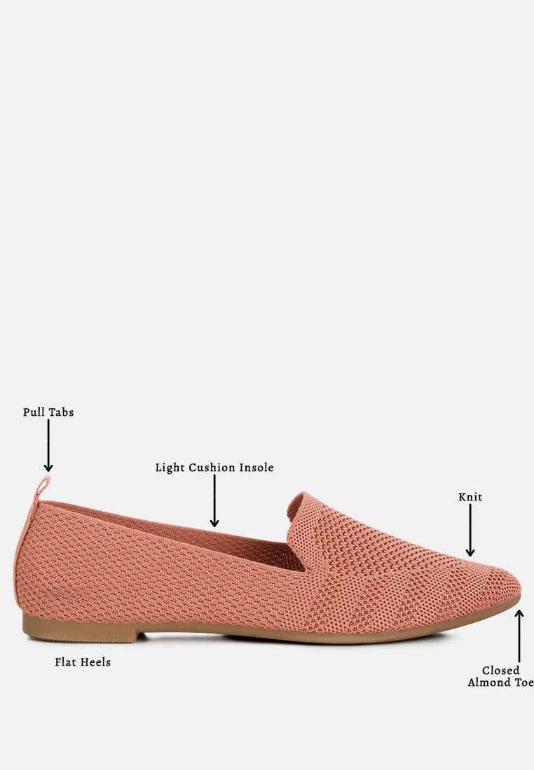 knit textile solid flats by ruw#color_pink