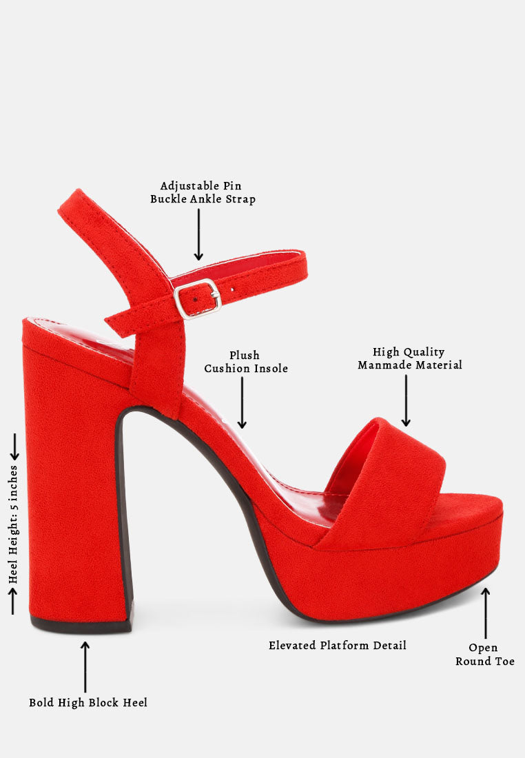 lilasta pin buckle platform block heels#color_red-suede