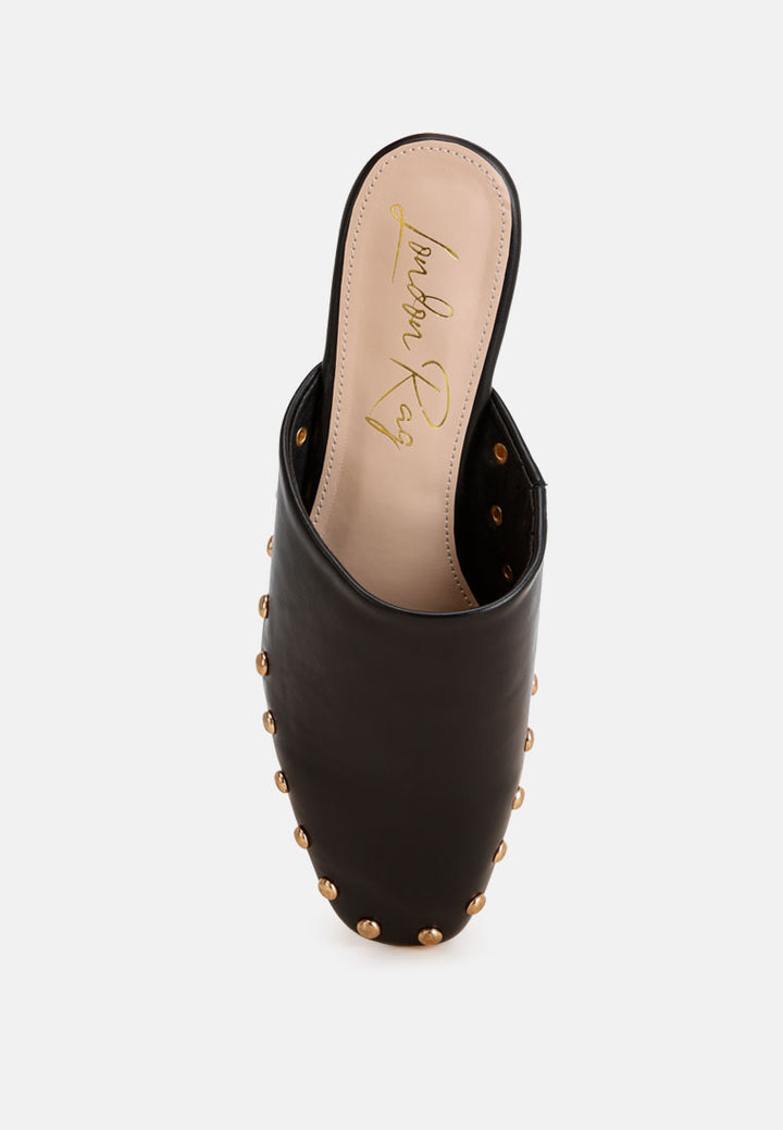 dianthus studded flat mules#color_black-smooth