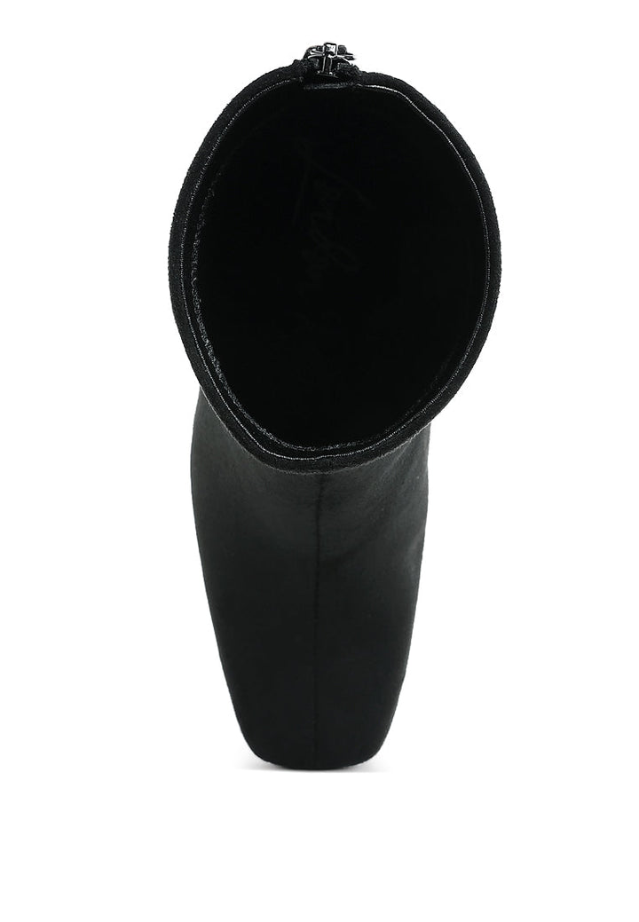  square toe microfiber ankle boots by ruw#color_black
