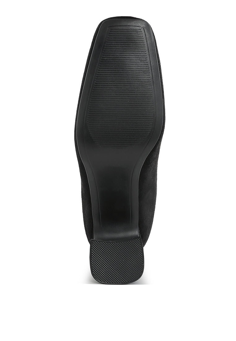  square toe microfiber ankle boots by ruw#color_black