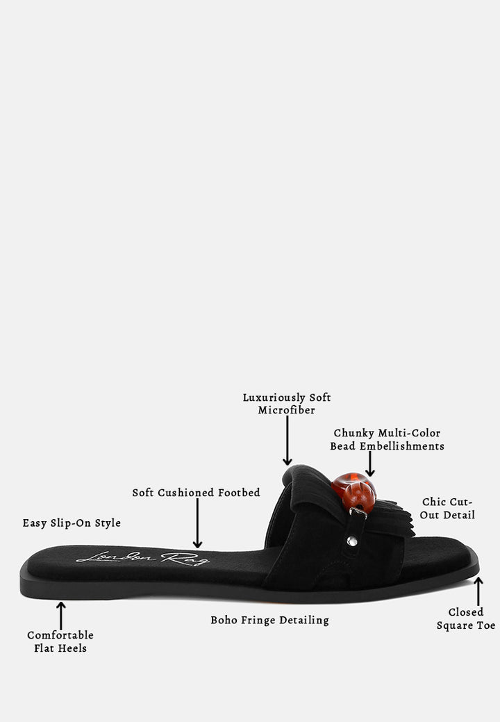 dinasa beaded slip on flats by motes#color_black-man-made-suede