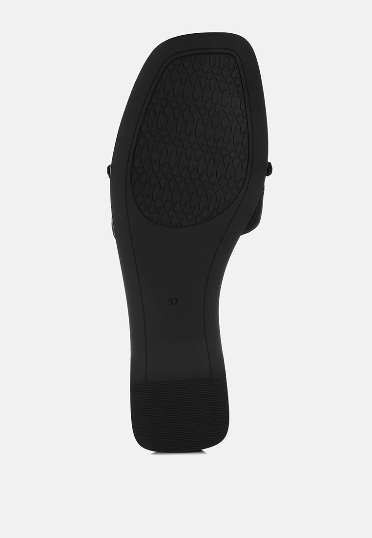 dinasa beaded slip on flats by motes#color_black-man-made-suede