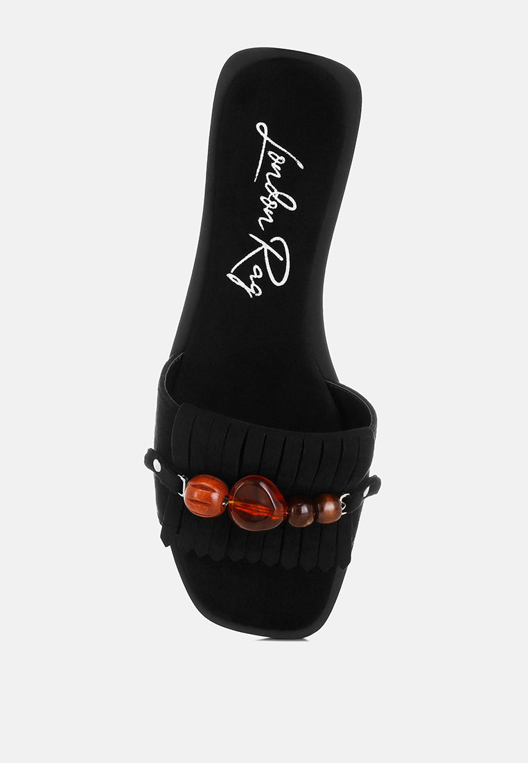 dinasa beaded slip on flats by motes#color_black-man-made-suede