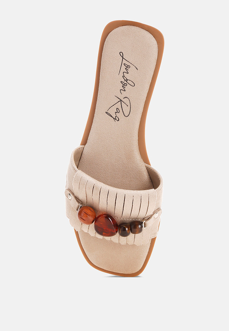 dinasa beaded slip on flats by motes#color_beige-man-made-suede
