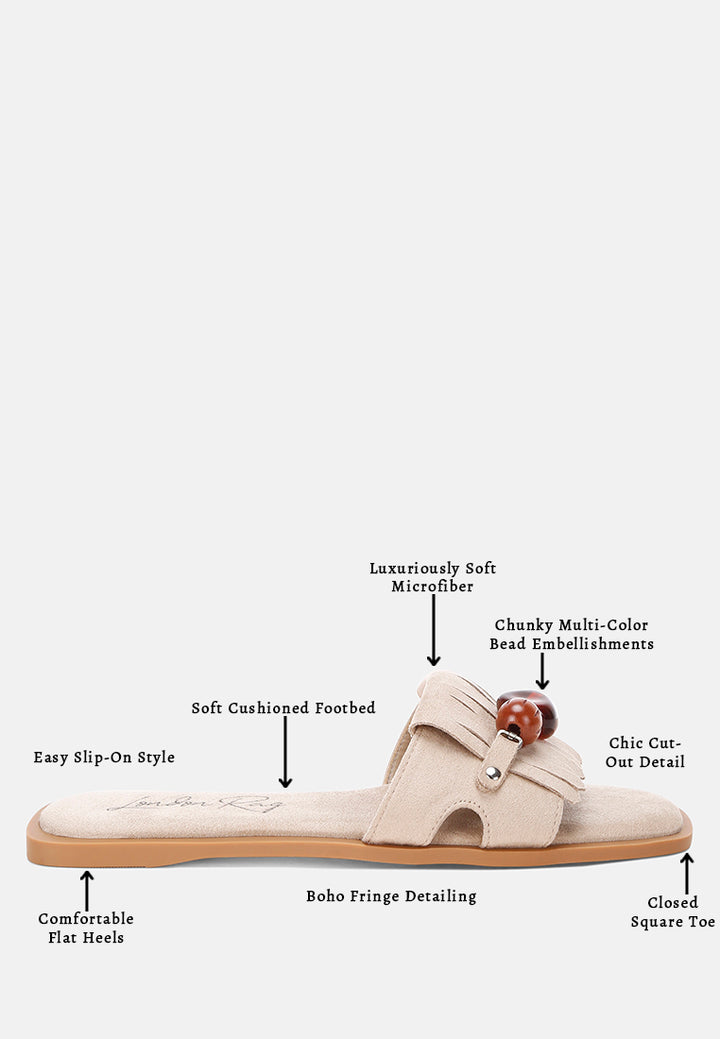 dinasa beaded slip on flats by motes#color_beige-man-made-suede