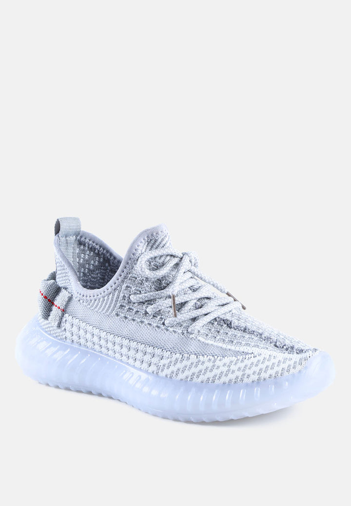 groovey chunky sole sneakers#color_grey