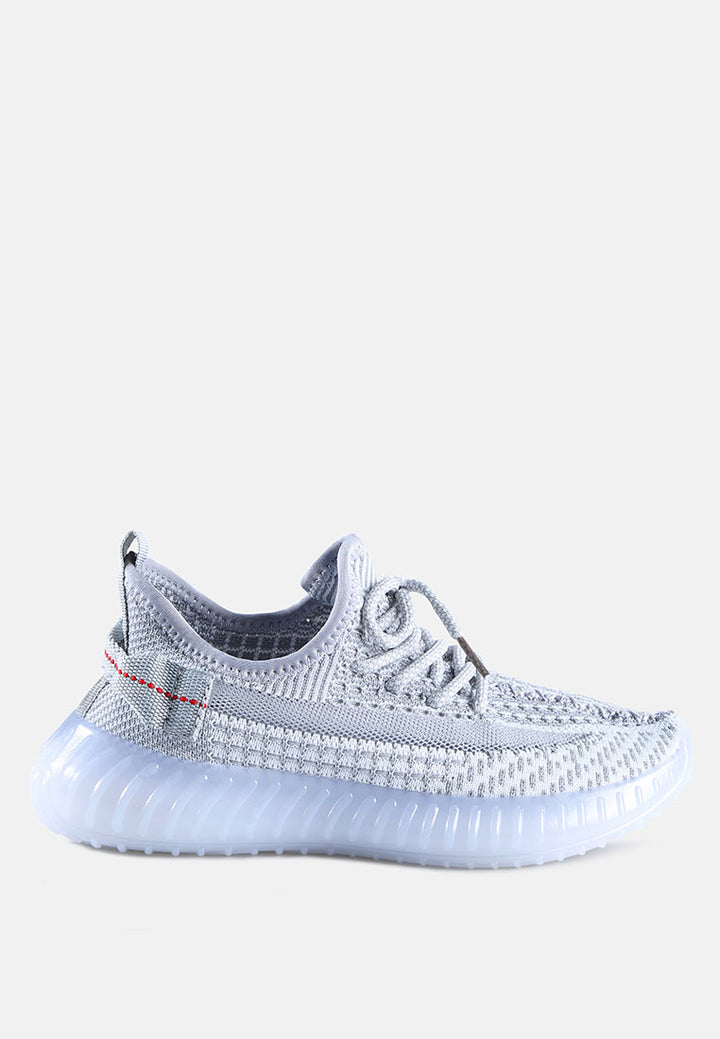 groovey chunky sole sneakers#color_grey